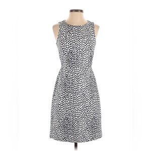 Jcrew factory navy and white fully lined sheath dress.  Size 4.